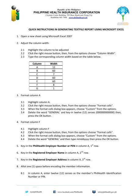 Instructions in Generating TextFile Report .